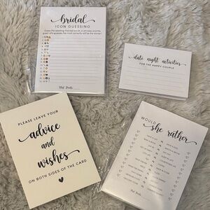 Bridal Shower Game Set